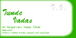 tunde vadas business card