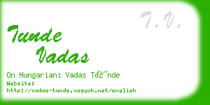 tunde vadas business card
